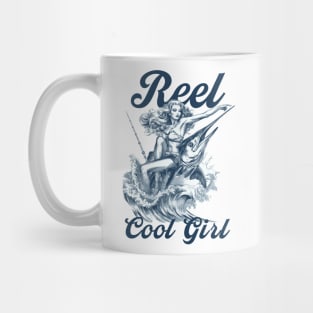 reel cool girl, pin up girl Mug